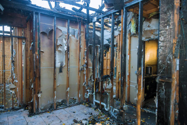 Professional Fire Damage Repair technician working in Hellertown, PA